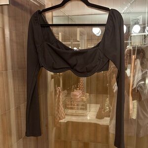 Princess Polly Black Long Sleeve Blouse